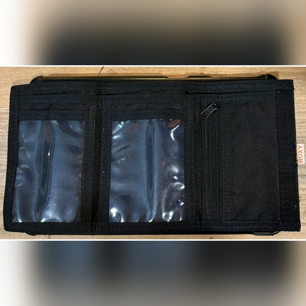 Roxy Patchwork Logo Wallet - Black, Pink, Blue, G… - image 6